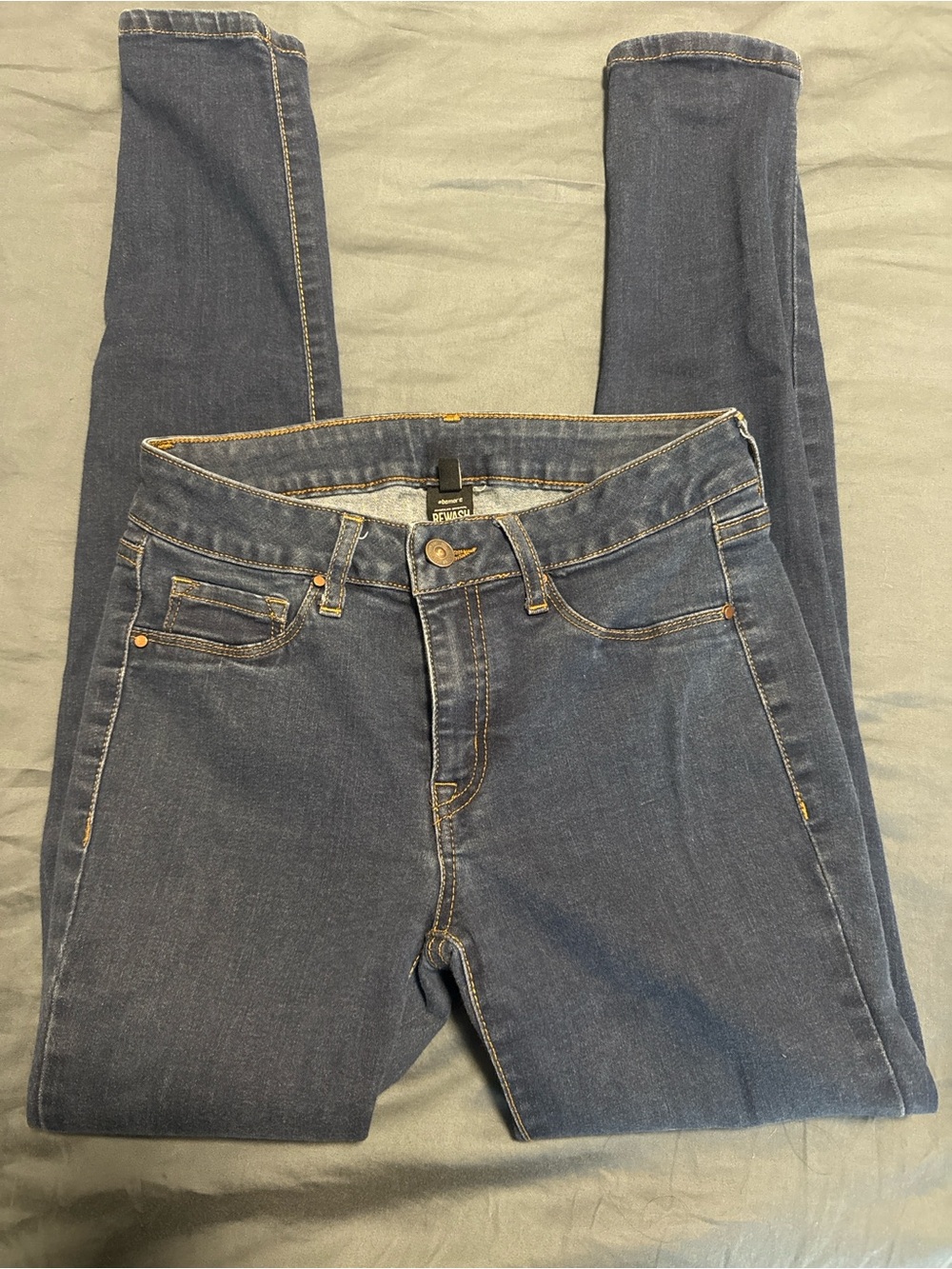 Rewash Dark Blue Women's Skinny Jeans